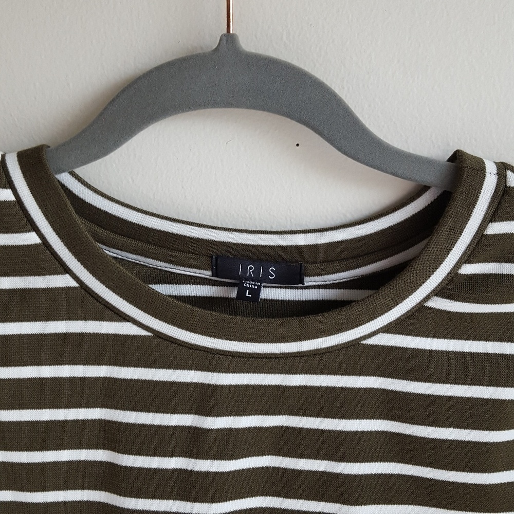 Iris Asymmetric Bodycon Striped  Dress - Picture 3 of 3